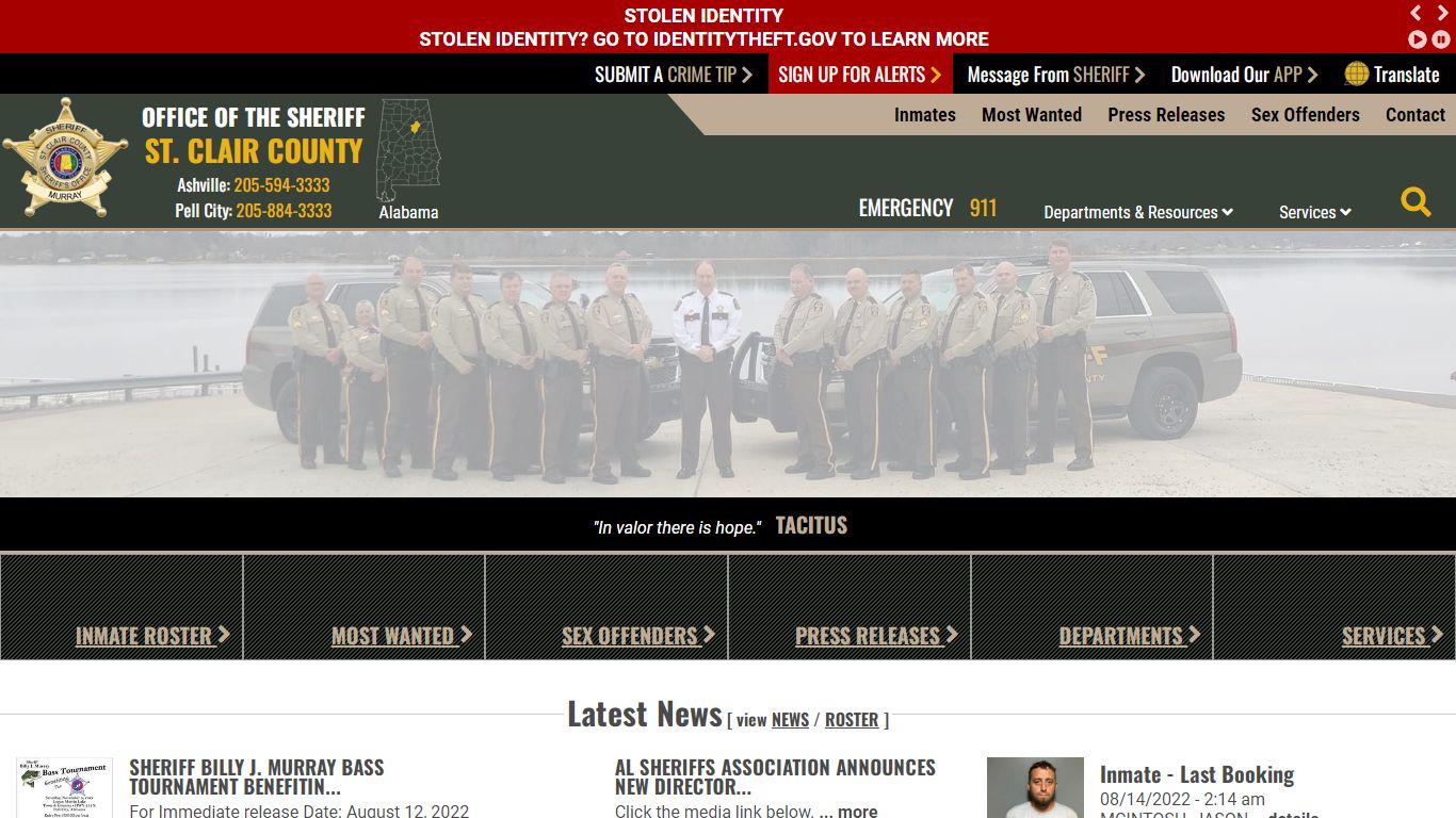 Inmate Roster - Page 5 Released Inmates - St. Clair County ...